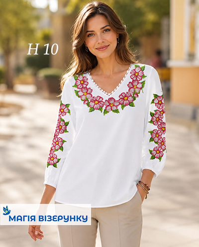 Заготовка вишиванки Яблуневий цвіт Н 010