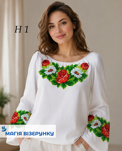 Заготовка жіночої вишиванки Н 001