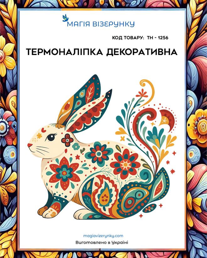 Термоналіпка Вінтажний заєць ТН 1256