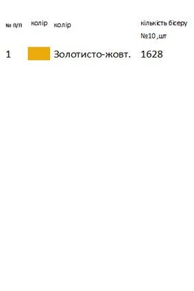 Закладка в Євангеліє жовто-золотиста 