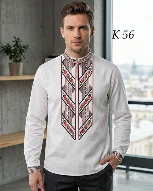 Заготовка мужской вышиванки К - 56