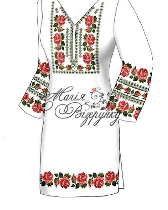 Заготовка платья с длинным рукавом РА 26
