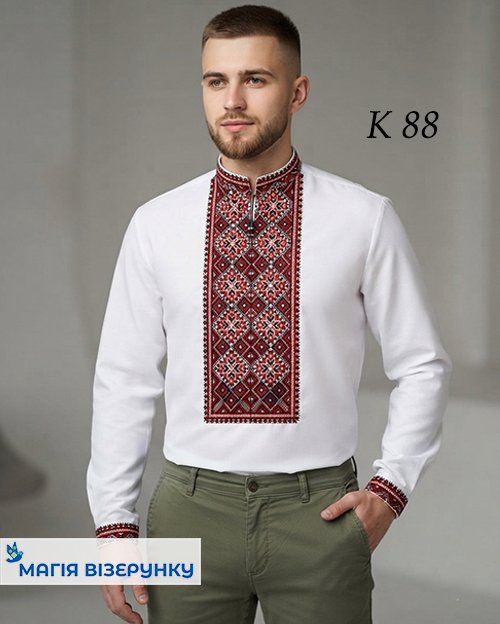 Заготовка чоловічої вишиванки К 88