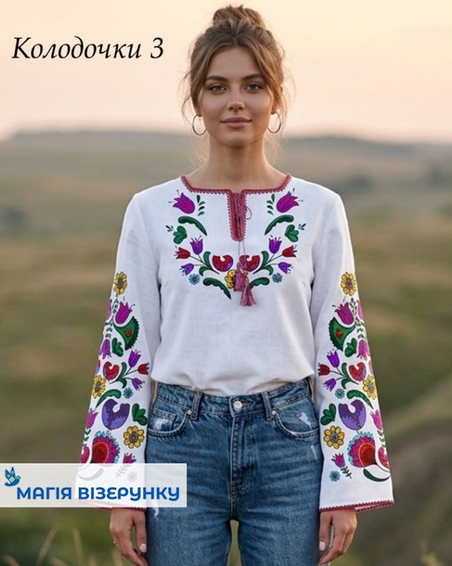 Заготовка вишиванки : Колодочки 3 (лічильна гладь) 