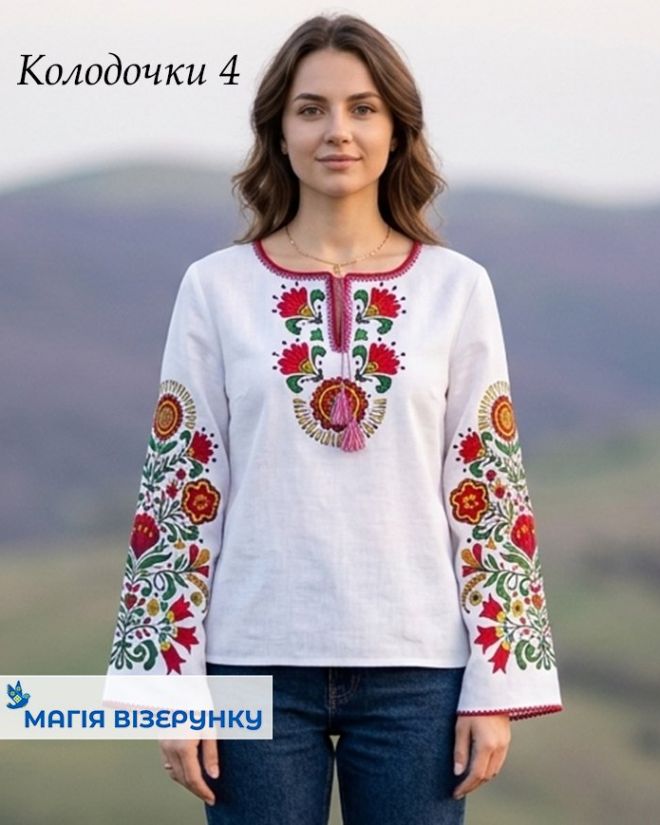 Заготовка вишиванки : Колодочки 4 (лічильна гладь)  