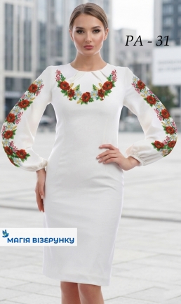 Заготовка платья с длинным рукавом РАд - 31