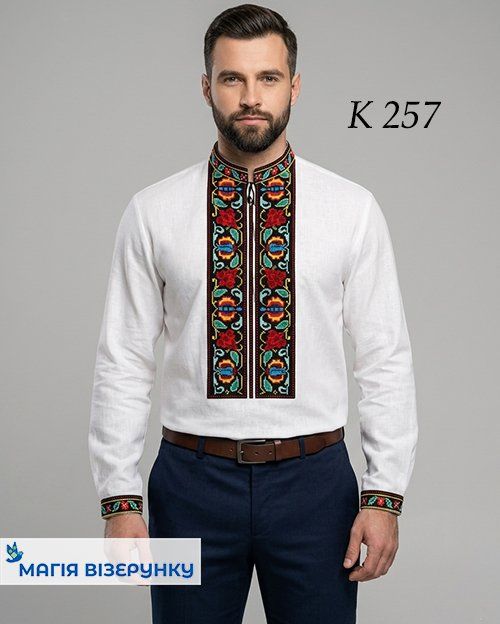 Заготовка мужской вышиванки К - 257