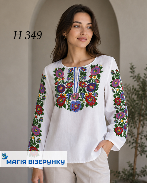 Заготовка жіночої вишиванки Н 349