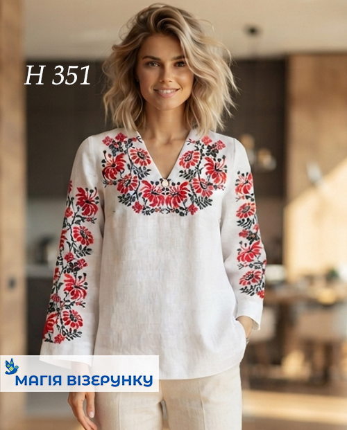 Заготовка жіночої вишиванки Н 351