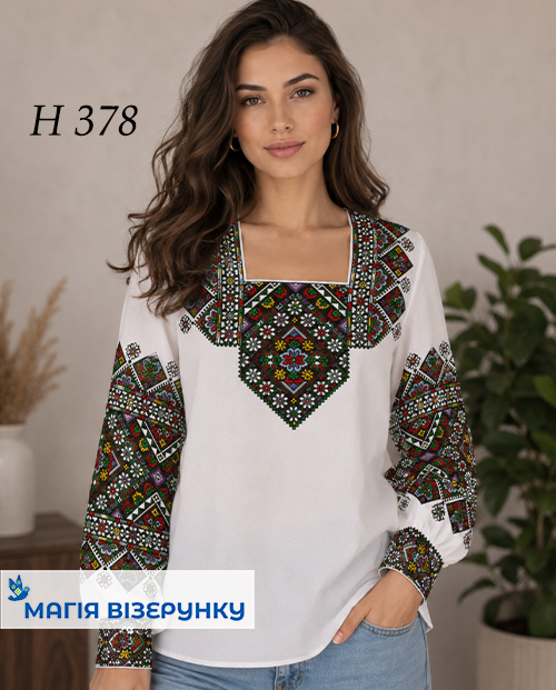 Заготовка жіночої вишиванки Н 378