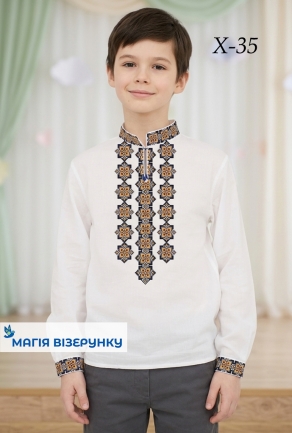 Схема вышивки для мальчика ХД 35