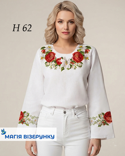 Заготовка вышиванки цветочная Н - 062