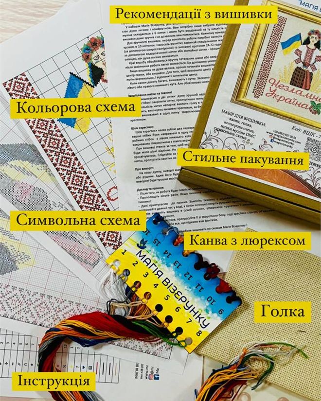 Набор для вышивки крестиком "Несокрушимая Украина"