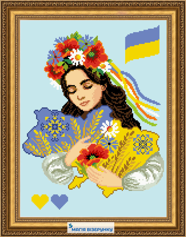 Схема вишивання бісером "Незалежна"