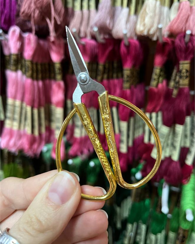 Ножницы винтажные с большой ручкой