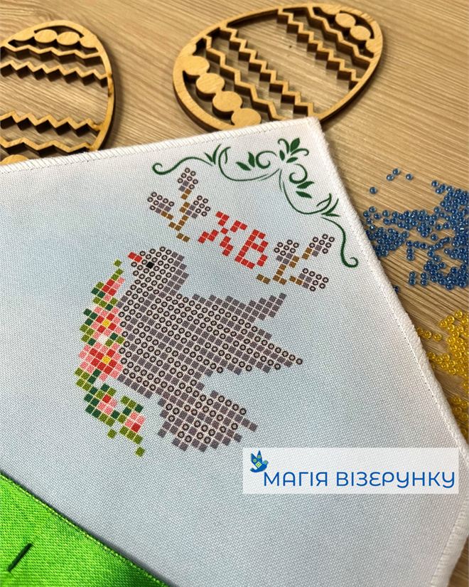 Платок на пасхальный букет 1