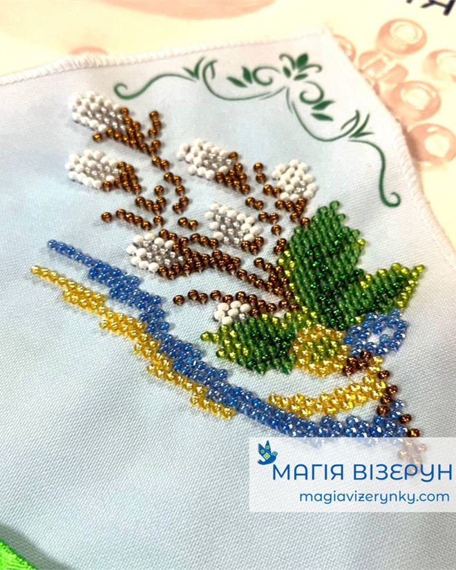Платок на пасхальный букет 2