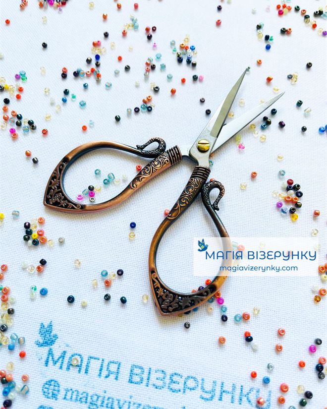 Ножиці вінтажні з завитками