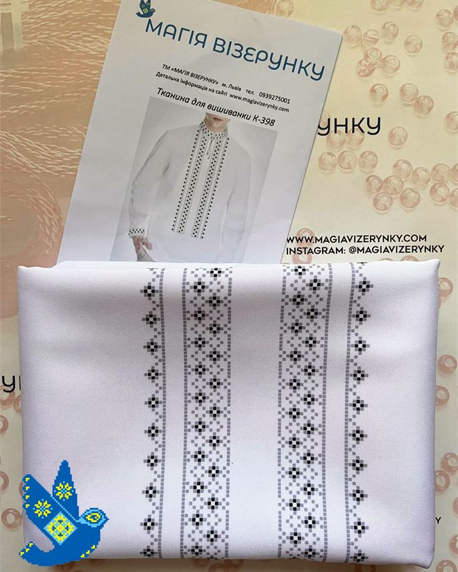 Заготовка мужской вышиванки К 398