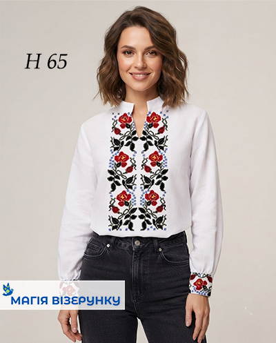 Заготовка вишиванки з манжетом Н 065