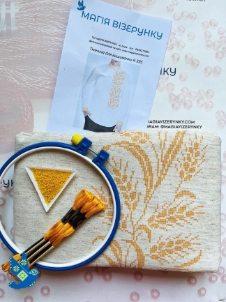 Заготовка чоловічої вишиванки КД льон 395
