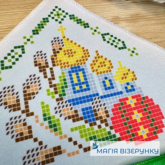 Платок на пасхальный букет 10