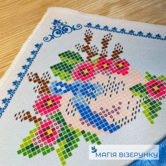 Платок на пасхальный букет 12