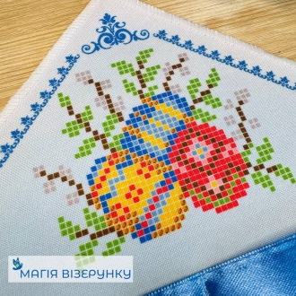 Платок на пасхальный букет 13