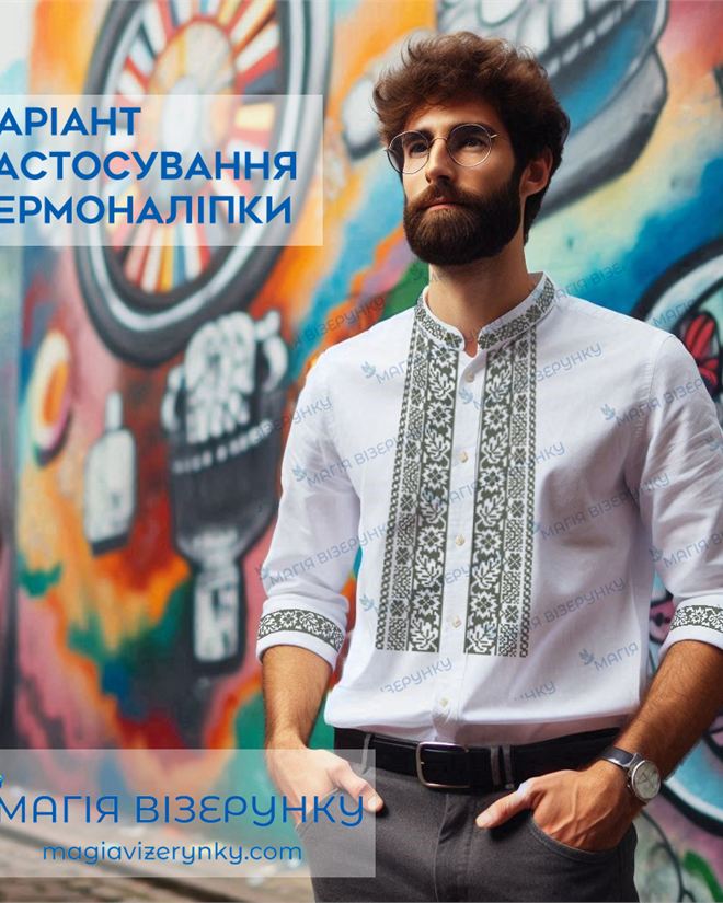Термонаклейка для вышиванки мужской ТН 059