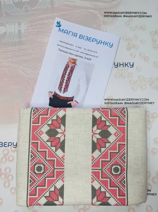 Заготовка мужской вышиванки КД лен 424