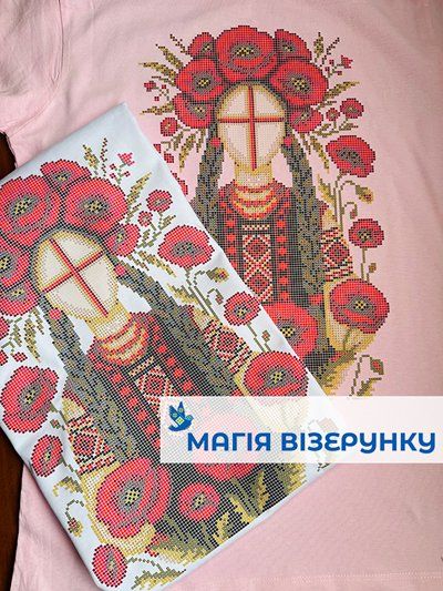 Футболка "Мотанка з маками"