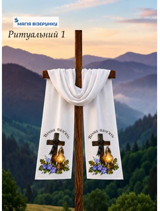 Рушник на хрест поминальний